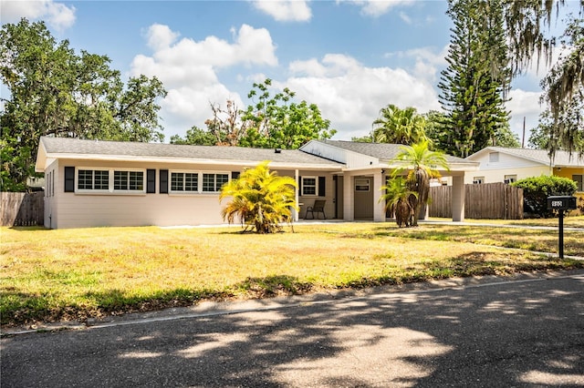view of ranch-style home
