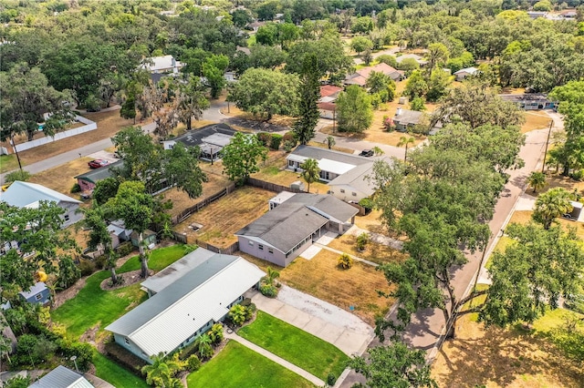 aerial perspective of suburban area
