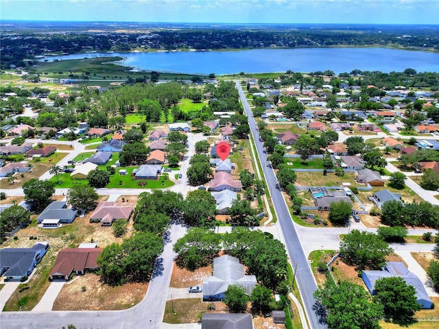 790 Chelsea Way, Lake Wales, FL 33853 - aerial view of residential area featuring a large body of water