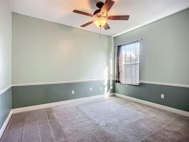 3620 Cordgrass Dr, Valrico, FL 33596 - carpeted empty room with a ceiling fan and baseboards
