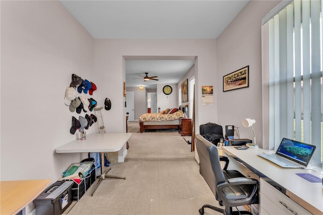 5033 Sugar Bay St, Sebring, FL 33872 - office featuring light colored carpet and a ceiling fan