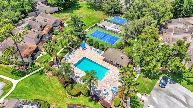 30 Aspen Dr Unit 30, Haines City, FL 33844 - aerial view of residential area with a pool