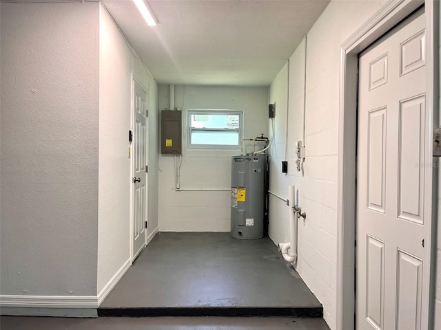 2323 Ridgeview Dr, Lakeland, FL 33810 - interior space with electric water heater and electric panel