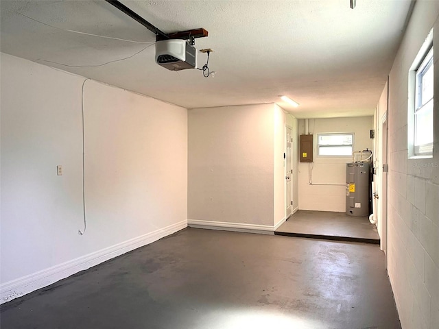 2323 Ridgeview Dr, Lakeland, FL 33810 - garage with a garage door opener, electric water heater, and electric panel