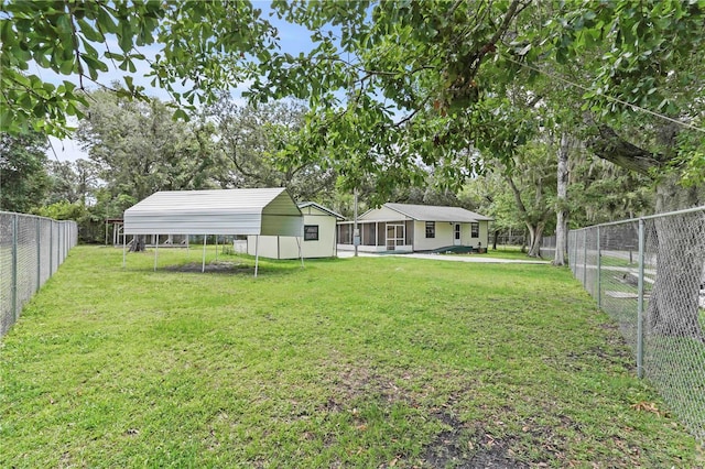 633 Glenda St, Lakeland, FL 33805 - view of yard featuring a carport and view of scattered trees