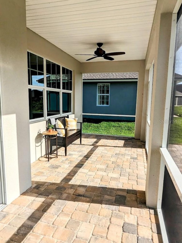 7919 Lake James Blvd, Lakeland, FL 33810 - sunroom / solarium with ceiling fan