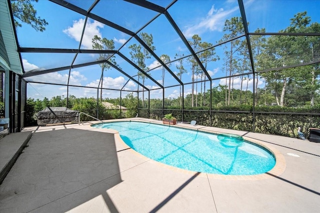 9912 Pine Leaf Ln, Dade City, FL 33525 - outdoor pool with a patio and a lanai