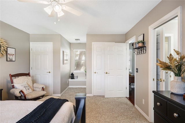 5425 Charlin Ave, Lakeland, FL 33810 - bedroom featuring carpet flooring, baseboards, and ceiling fan