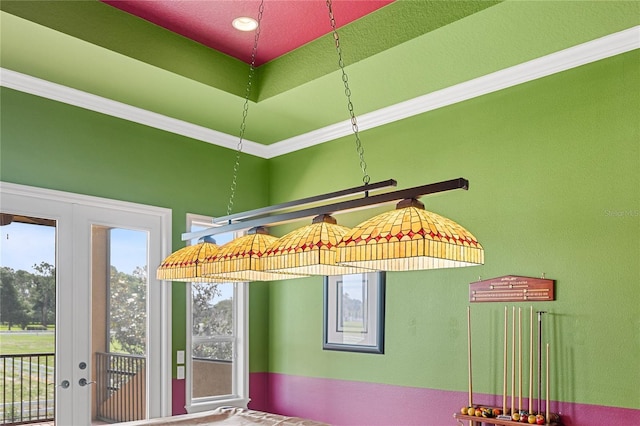 6542 Eagle Ridge Way, Lakeland, FL 33813 - detailed view of ornamental molding and french doors
