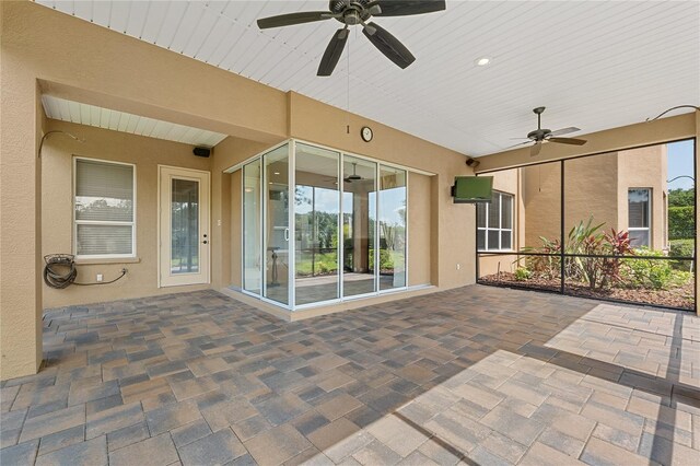 6542 Eagle Ridge Way, Lakeland, FL 33813 - view of patio with a ceiling fan