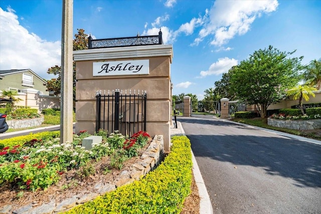 6357 Ashley Dr, Lakeland, FL 33813 - community sign with a gate