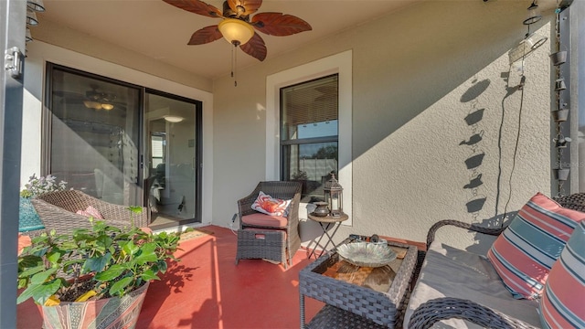 2293 Caspian Dr, Lakeland, FL 33805 - view of patio featuring ceiling fan