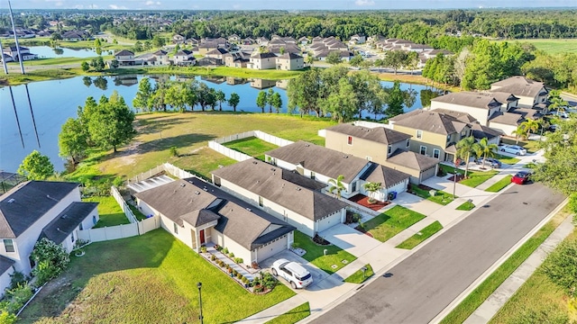 2293 Caspian Dr, Lakeland, FL 33805 - aerial view of residential area with a large body of water