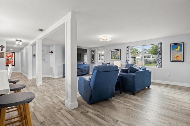 3810 Harrelson Rd, Lakeland, FL 33810 - living area featuring light wood-style floors and baseboards
