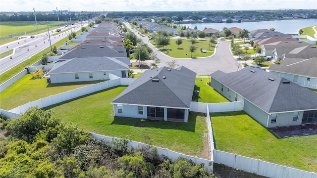 3883 Sandhill Crane Dr, Lakeland, FL 33811 - aerial perspective of suburban area with a nearby body of water