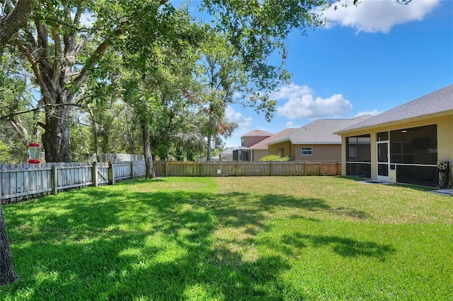 1233 Emerald Hill Way, Valrico, FL 33594 - view of yard featuring a sunroom