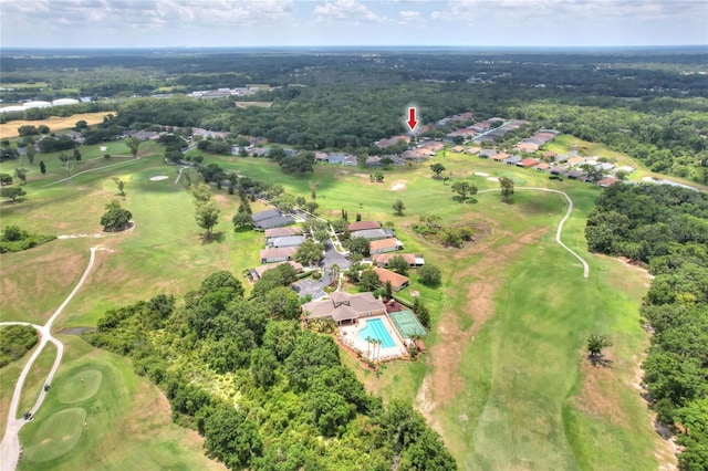 1233 Emerald Hill Way, Valrico, FL 33594 - aerial view of property and surrounding area with a local golf course and nearby suburban area