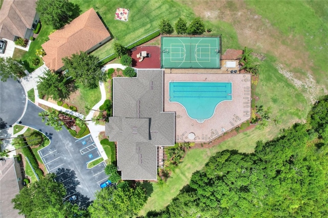 1233 Emerald Hill Way, Valrico, FL 33594 - aerial view of a pool area