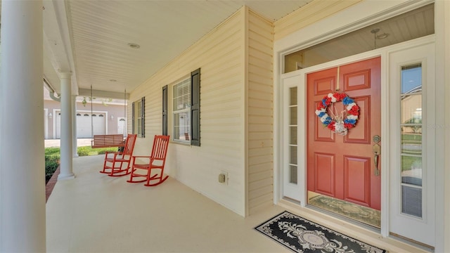 2025 Viewpoint Landings Rd, Lakeland, FL 33810 - entrance to property featuring a porch