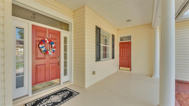 2025 Viewpoint Landings Rd, Lakeland, FL 33810 - doorway to property featuring a porch