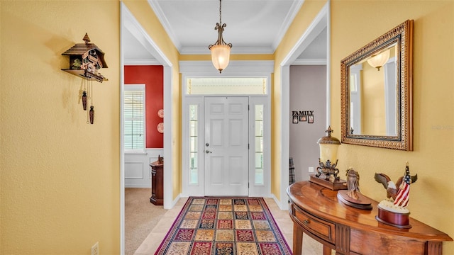 2025 Viewpoint Landings Rd, Lakeland, FL 33810 - foyer entrance with ornamental molding