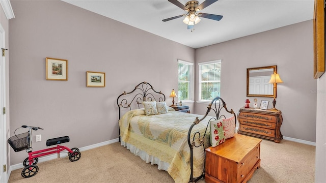 2025 Viewpoint Landings Rd, Lakeland, FL 33810 - carpeted bedroom with baseboards and a ceiling fan