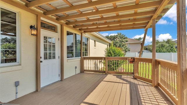 2025 Viewpoint Landings Rd, Lakeland, FL 33810 - view of wooden terrace