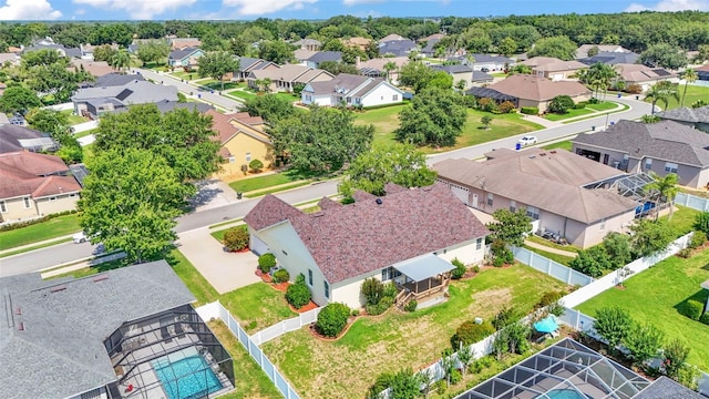 2025 Viewpoint Landings Rd, Lakeland, FL 33810 - aerial view of residential area with a pool