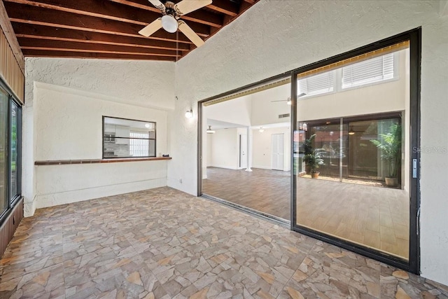 107 Seville Ct N, Plant City, FL 33566 - unfurnished sunroom featuring ceiling fan
