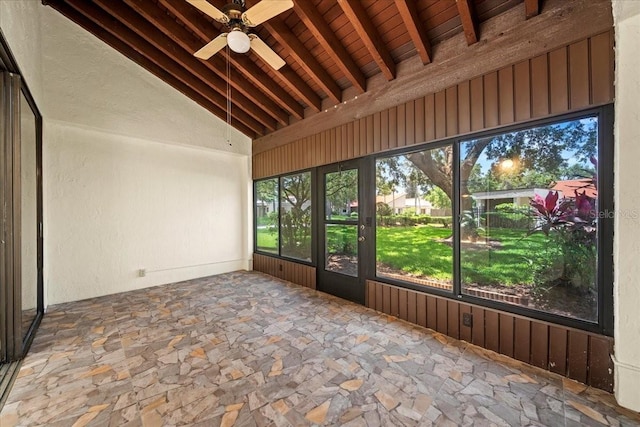 107 Seville Ct N, Plant City, FL 33566 - unfurnished sunroom with ceiling fan and french doors