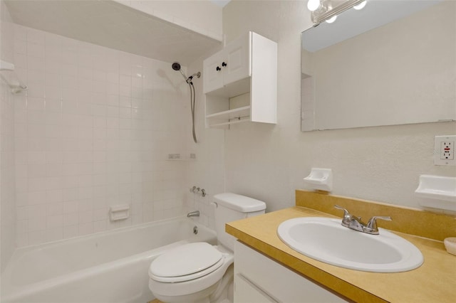 3427 S Polk Ave, Lakeland, FL 33803 - bathroom with vanity, shower / bathtub combination, and toilet