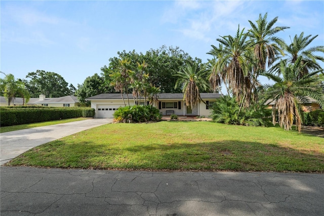 509 Rob Roy St, Lakeland, FL 33813 - single story home featuring concrete driveway, an attached garage, and a front lawn