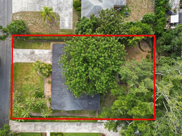 509 Rob Roy St, Lakeland, FL 33813 - aerial view of property and surrounding area with property boundaries highlighted