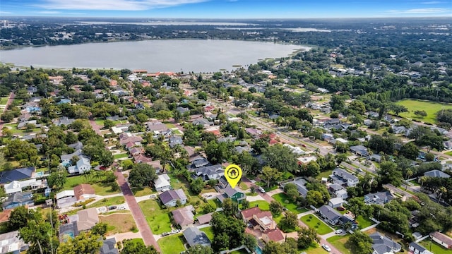 2731 Coventry Ave, Lakeland, FL 33803 - aerial view of property's location with a large body of water and nearby suburban area