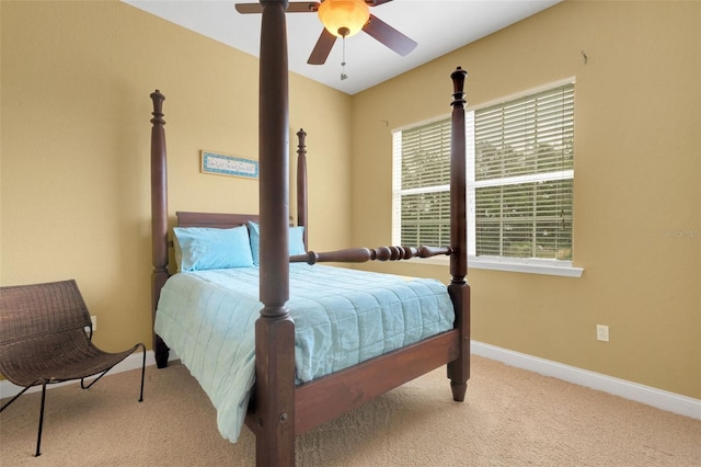 2731 Coventry Ave, Lakeland, FL 33803 - bedroom with carpet, baseboards, and ceiling fan