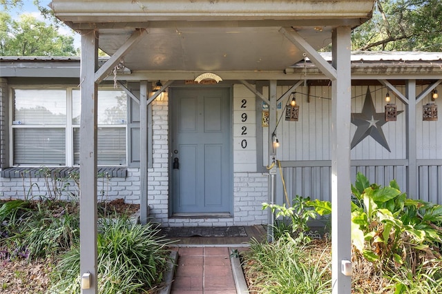 2920 Audie Combee Rd, Lakeland, FL 33801 - property entrance featuring brick siding