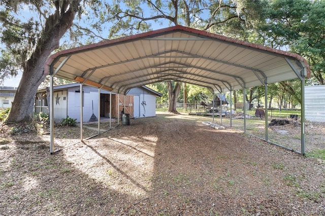 2920 Audie Combee Rd, Lakeland, FL 33801 - view of parking / parking lot featuring a carport