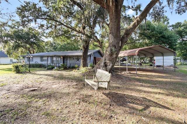 2920 Audie Combee Rd, Lakeland, FL 33801 - view of front of home featuring a detached carport