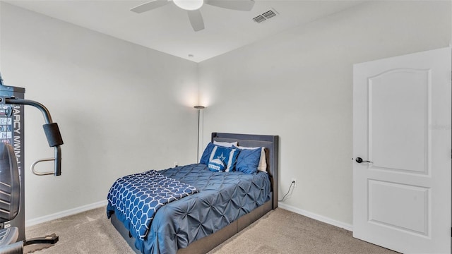 1146 Enclave Ct, Auburndale, FL 33823 - carpeted bedroom with baseboards and ceiling fan