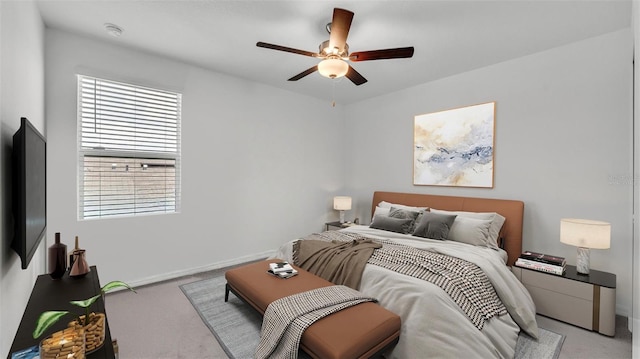 2546 Red Egret Dr, Bartow, FL 33830 - carpeted bedroom featuring multiple windows, a ceiling fan, and baseboards