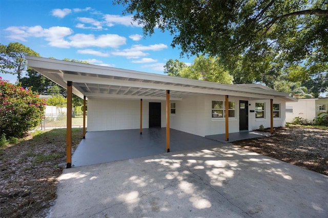 3813 Surrey Dr, Orlando, FL 32812 - view of front of home with driveway and an attached carport