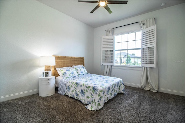 3176 Pearly Dr, Lakeland, FL 33812 - carpeted bedroom with baseboards and a ceiling fan