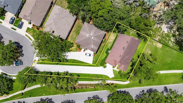 1003 Clearpointe Way, Lakeland, FL 33813 - aerial perspective of suburban area with property parcel outlined
