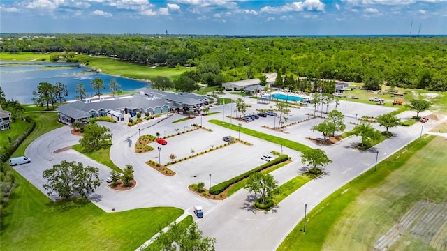 1003 Clearpointe Way, Lakeland, FL 33813 - aerial view of a large body of water and a forest