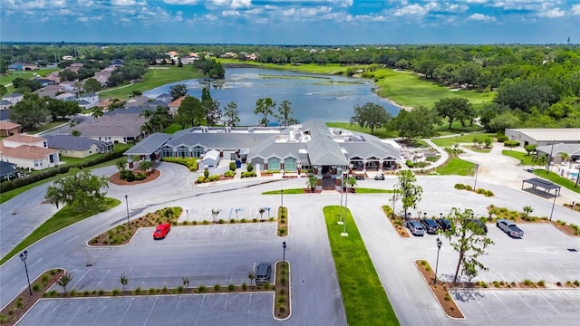 1003 Clearpointe Way, Lakeland, FL 33813 - aerial view of residential area featuring a large body of water and a golf club
