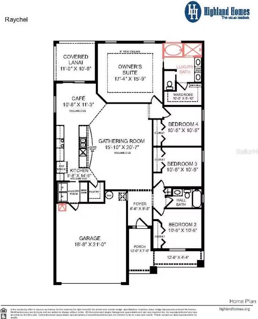 1819 Daystar Dr, Haines City, FL 33844 - floor plan / room layout