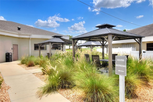 6065 Magpie Dr, Lakeland, FL 33809 - view of yard with a gazebo