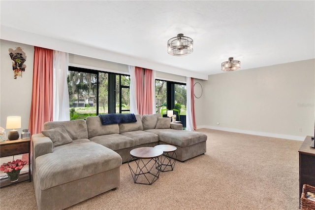 321 Birch Way Unit 321, Haines City, FL 33844 - living area with carpet floors and baseboards