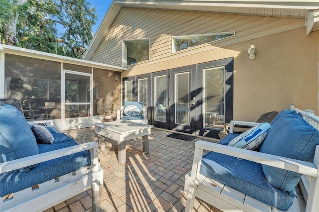 5108 Waterwood Dr, Bartow, FL 33830 - view of patio / terrace with a sunroom