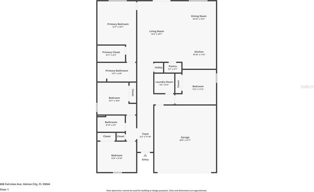 606 Fairview Ave Unit 244, Haines City, FL 33844 - room layout